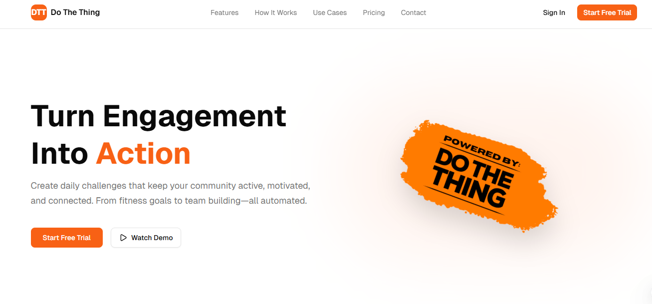 Do The Thing project interface