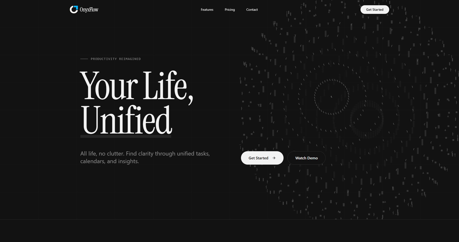 OnyxFlow project interface